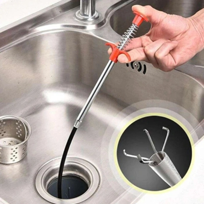 Flexible drain cleaning spring pipe with durable metal coil Best drain cleaning spring pipe for fast clog removal Flexible metal spring drain cleaner tool for home plumbing